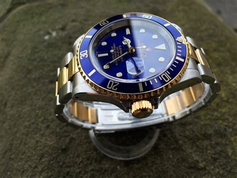 Rolex Submariner Date Blue Dial Blue and Y/Gold Bezel S